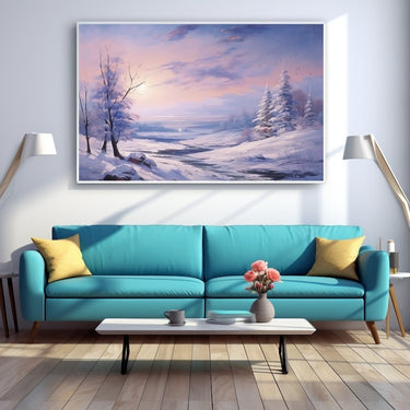 Acrylic Winter Tree Painting